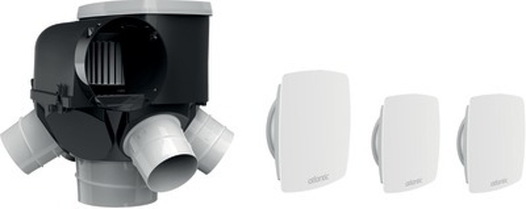 VMC Simple flux autoréglable Autocosy avec 3 bouches Line - Atlantic ...